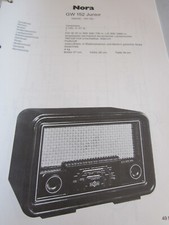 Schema N Radio Nora GW 152