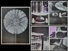 RARE FRENCH DESIGN BROCHURE, LAMBERT BEAL -1965 - HARRY BERTOIA, KNOLL, SAARINEN