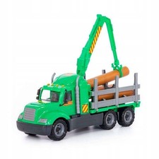 Camion Gru in Legno Giocattolo