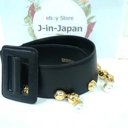 Cintura larga pelle fendi - larga,