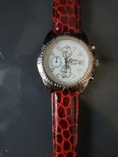 Vintage Cadet Anni 80 90 Cronografo Cassa Da 40mm Cinturino Nuovo 