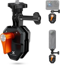 K&F Concept Supporto Clip Parabrezza Moto per GoPro Hero 13/12/11/10/9 Nero