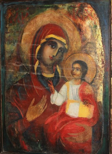 Dipinto religioso olio vintage
