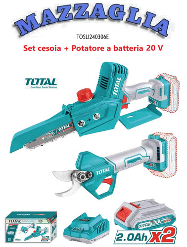 Total set cesoia 20v 25mm - total,