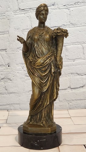 Statua fortuna bronzo patoue - bronzo,