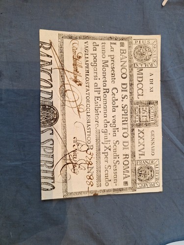 Cedola scudi 1786 stato - cedola,