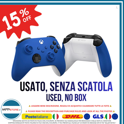 Controller wireless shock blue - wireless,