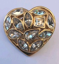 Broche Coeur Crystal Yves