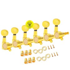 Oro per Strat Picchetti Accordatura Chitarra Elettrica Accordatori Machine Heads 6R Destro In Linea