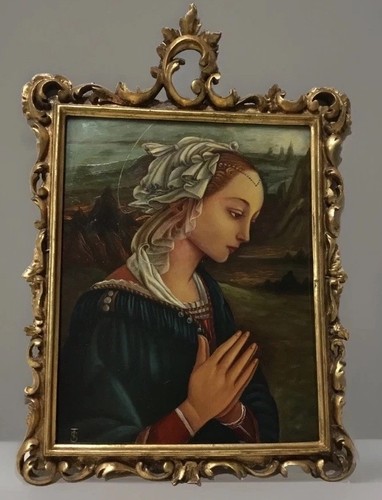 Antico dipinto olio su - 🌈,