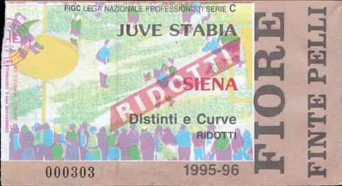 Bl91 biglietto calcio ticket - bl91,