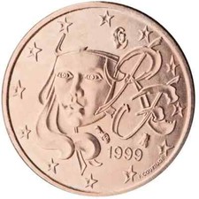Euro FRANCE 1999 : 2 centimes