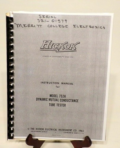Hickok tube tester 725a - hickok,