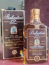 Ballantine's 12yo Very Old Scotch Whisky Dumbarton  75 cl 43% Vol Vintage '80