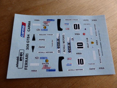 Decals ferrari 308 gtb4 - 1:43,
