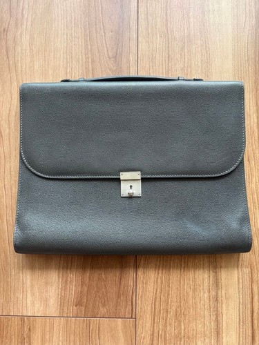 Valextra gray leather - valextra,