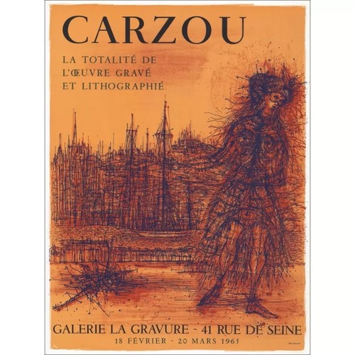 Jean carzou litografia - jean,