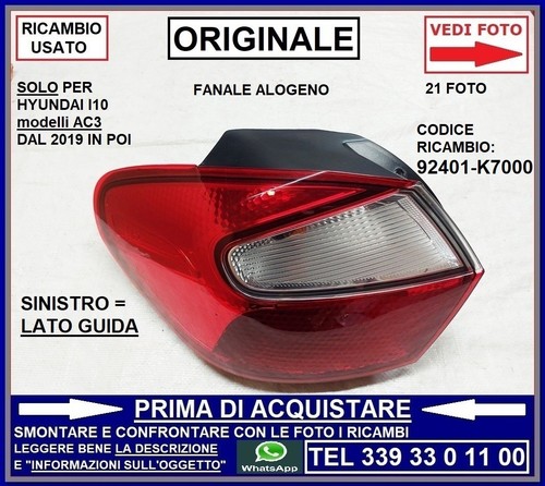Fanale faro posteriore - faro,