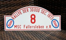 INSEGNA VINTAGE METALLO AUTO