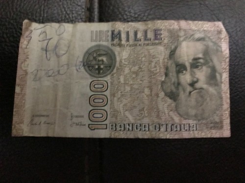 1000 lire mille banca - 1000,