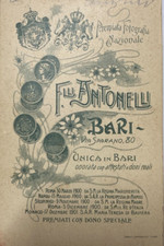 PUGLIA-BARI-ANTICA FOTOGRAFIA-FOTOGRAFO ANTONELLI-RARITA' D'EPOCA-ARALDICA