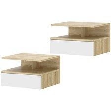 HOMCOM Set di 2 Comodini