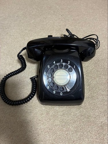 Telefono antico quadrante - , nero
