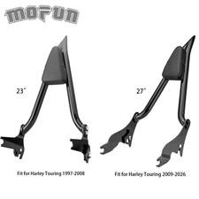 23"/27" Sissy bar Black Powder