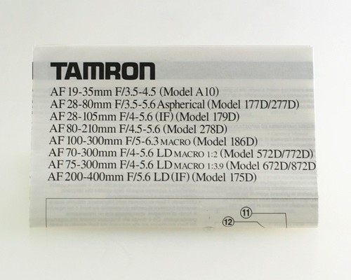 Manuale tamron 35mm - manuale, 19-35mm