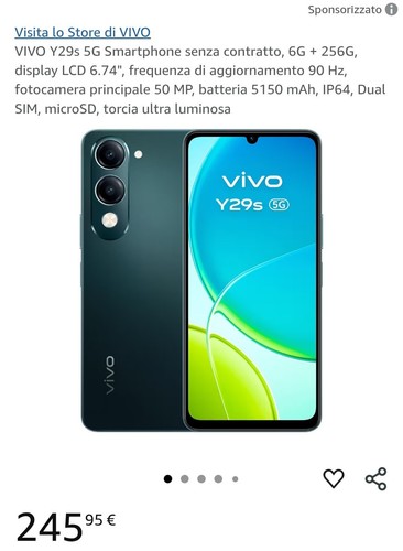 Smartphone vivo y29s - smartphone, 5g