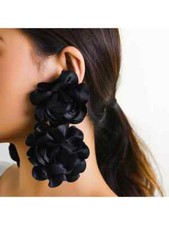 Orecchini Pendenti Lunghi Nero