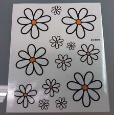 Adesivi adesivo fiori fiore margherite margherita auto moto scooter bici casco