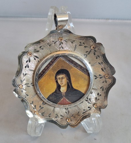 Antico medaglione argento 925