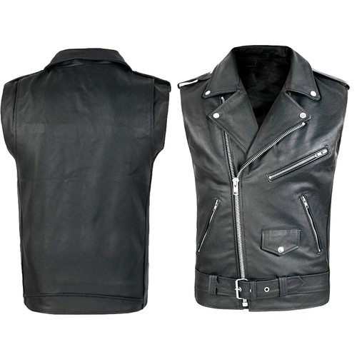 Gilet pelle uomo per - in,