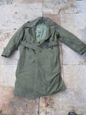 Orig US Esercito Trench Cappotto Overcoat O. D.7 Gi Parka Mangime Liner WWII