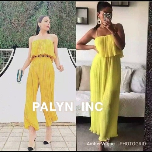 Last nwt zara yellow pleated - nwt,