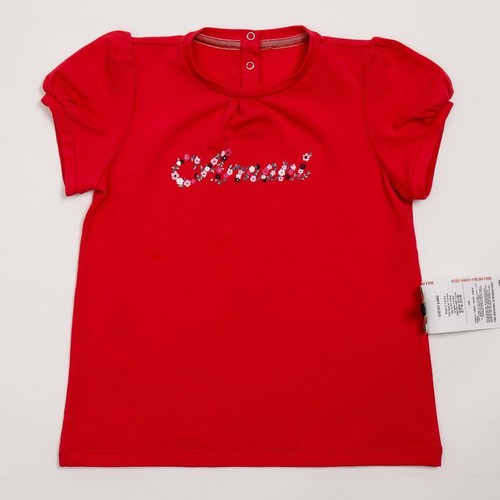 Shirt rosso con logo baby - t-shirt,