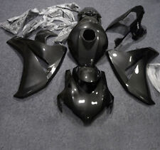 Per Honda CBR1000RR 2008-2011 Kit Carena Corpo ABS Verniciato Nero Fibra di Carbonio