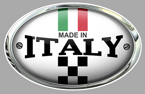 Sticker made italy fiat - in,