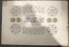 STAMPA CARATTERI TIPOGRAFICI lettere gotiche JOHN RUSSELL london