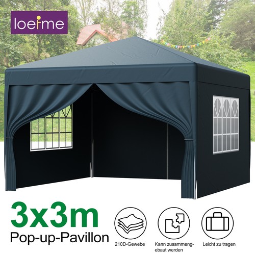 Gazebo 3x3m con - 4, pareti