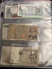 vecchie banconote lira in