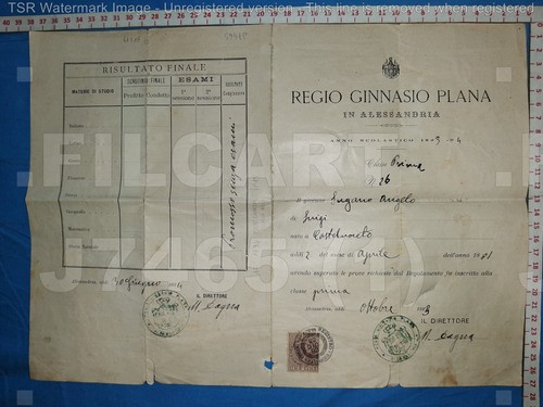 J7465 pagella 1894 scuola - j7465,