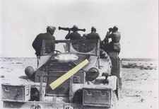 WW2 foto carro armato camion Morris Dak Lybia 1943 ottima!!!