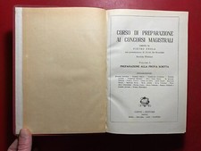 CORSO DI PREPARAZIONE AI CONCORSI MAGISTRALI Ed. Conte (1950) Libro PEDAGOGIA