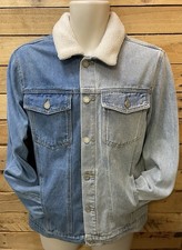 Giacca denim uomo, un lato