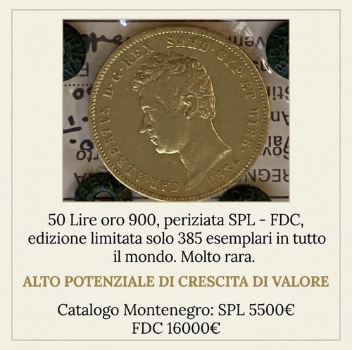 Lire carlo alberto 1836 to - lire,