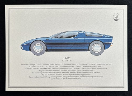 Maserati bora car - bora, 1971-1979