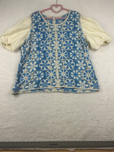 Crochet knit top - crochet, puff
