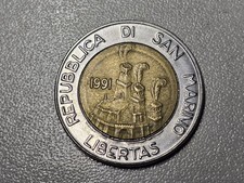 San Marino 500 lire 1991